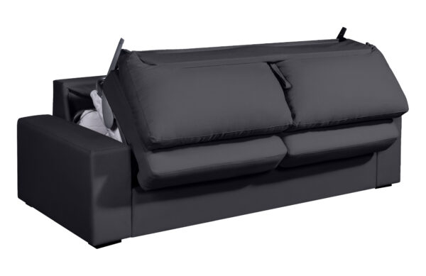 Canapé 3 places DEULE 203 cm convertible express matelas 14 cm – Image 2